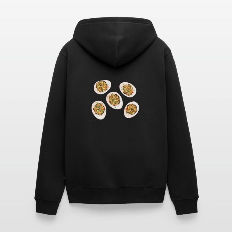 Stuffed Eggs Deviled Eggs Unisex Premium Organic Zip Hoodie
