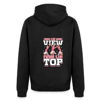 Tenue de pom-pom girl - Veste à capuche bio Premium Unisexe - noir - Dos - Nico (187cm)