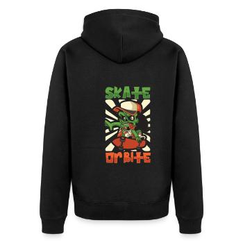Horror Skateboarder Halloween Skateboard Cadeau - Veste à capuche bio Premium Unisexe - noir - Dos - Nico (187cm)