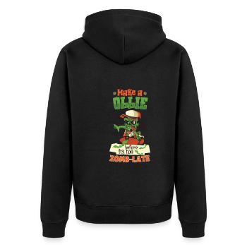 Horror Skateboarder Halloween Skateboard Cadeau - Veste à capuche bio Premium Unisexe - noir - Dos - Nico (187cm)