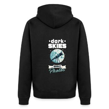 Astrophotographie Astronomy Space Camera - Veste à capuche bio Premium Unisexe - noir - Dos - Nico (187cm)