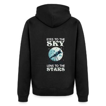 Astrophotographie Astronomy Space Camera - Veste à capuche bio Premium Unisexe - noir - Dos - Nico (187cm)