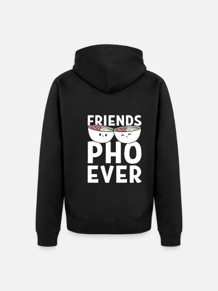 Friends Pho-Ever Koch - Unisex Premium Bio Zip Hoodie - Schwarz