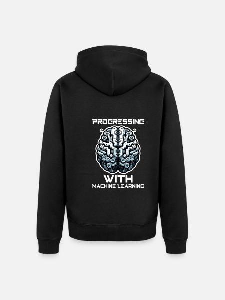 Artificial intelligence, machine learning, data - Unisex Premium Organic Zip Hoodie - black