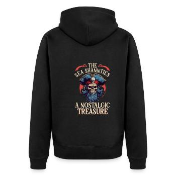 Sailors Sea Shanty Singing Ship Adventures - Veste à capuche bio Premium Unisexe - noir - Dos - Nico (187cm)
