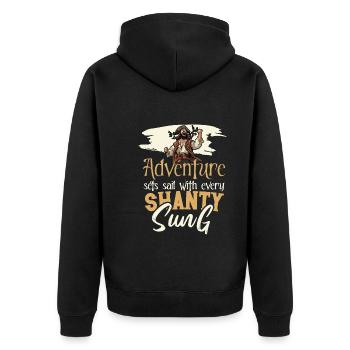 Sailors Sea Shanty Singing Ship Adventures - Veste à capuche bio Premium Unisexe - noir - Dos - Nico (187cm)
