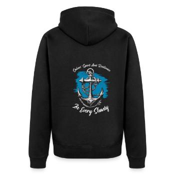 Sailors Sea Shanty Singing Ship Adventures - Veste à capuche bio Premium Unisexe - noir - Dos - Nico (187cm)