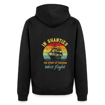 Sailors Sea Shanty Singing Ship Adventures - Veste à capuche bio Premium Unisexe - noir - Dos - Nico (187cm)