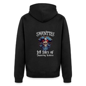 Sailors Sea Shanty Singing Ship Adventures - Veste à capuche bio Premium Unisexe - noir - Dos - Nico (187cm)