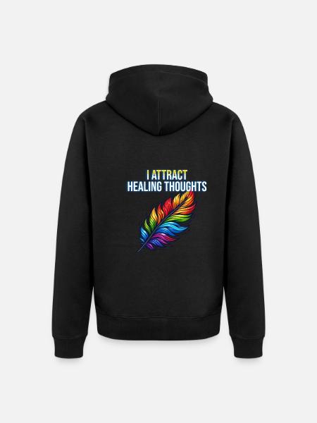 Yoga Mindfulness Practic Meditation Manifestation - Unisex Premium Organic Zip Hoodie - black