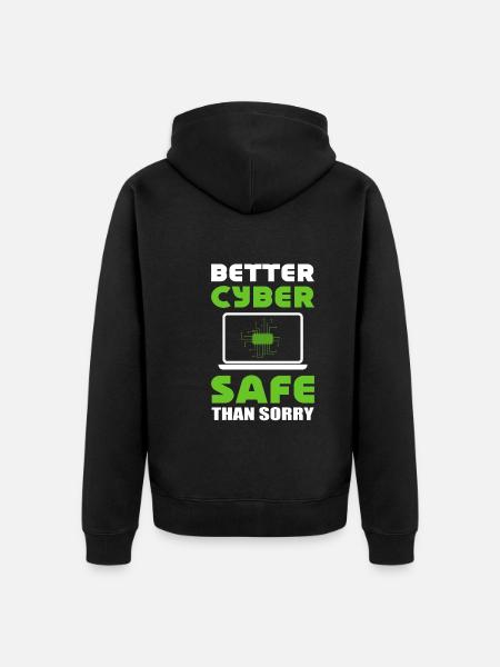 Internet-Sicherheit Softwareentwickler - Unisex Premium Bio Zip Hoodie - Schwarz