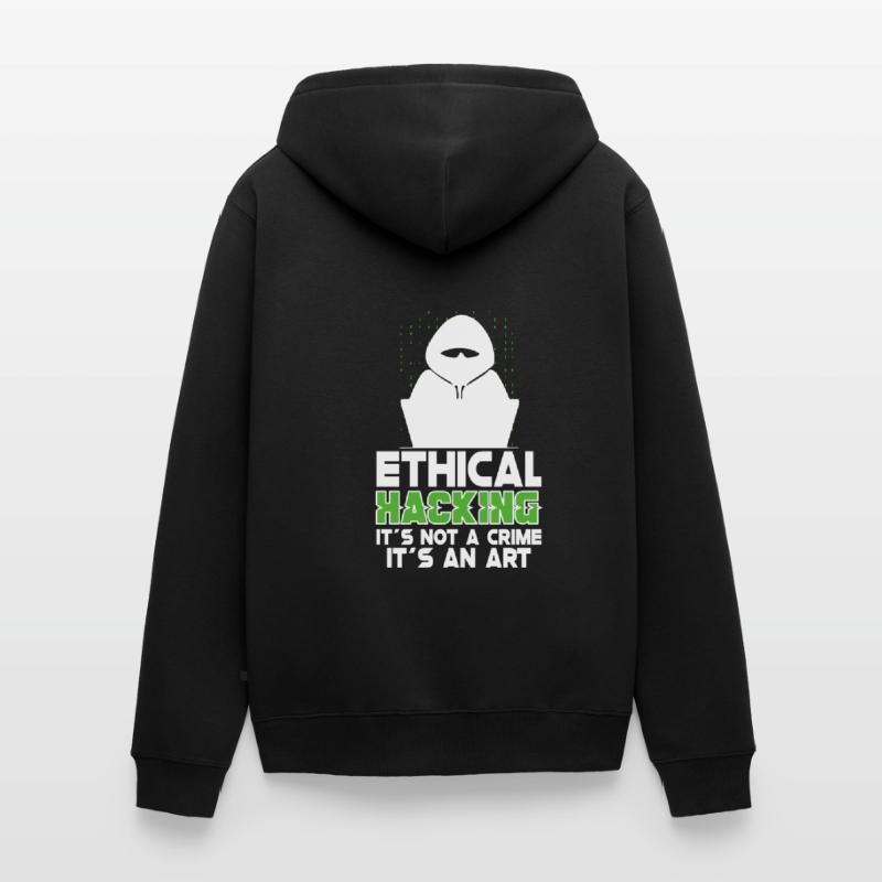 Ethical Hacking Analyst Ethical Cyber Security Unisex Premium Bio Zip Hoodie