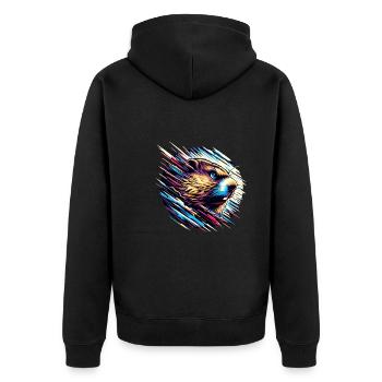 Amateurs du jour de la marmotte 2024, 2 février - Veste à capuche bio Premium Unisexe - noir - Dos - Nico (187cm)