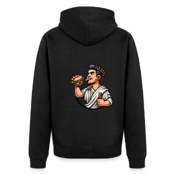 Hambourg Histoire romaine Empire romain - Veste à capuche bio Premium Unisexe - noir - Dos - Nico (187cm)