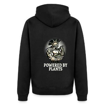 Julius Cäsar Römische Geschichte Römisches Reich - Unisex Premium Bio Zip Hoodie - Schwarz - Hinten - Nico (187cm)