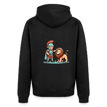 Jules César Histoire romaine Empire romain - Veste à capuche bio Premium Unisexe - noir - Dos - Nico (187cm)