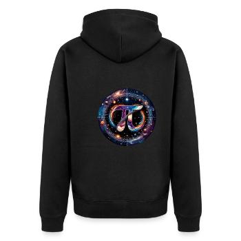 Funny Pi Day 2024 3.14 Pi Symbole numérique Mathématiques - Veste à capuche bio Premium Unisexe - noir - Dos - Nico (187cm)