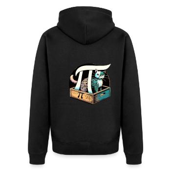 Funny Pi Day 2024 3.14 Pi Symbole numérique Mathématiques - Veste à capuche bio Premium Unisexe - noir - Dos - Nico (187cm)