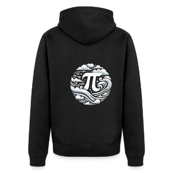Funny Pi Day 2024 3.14 Pi Symbole numérique Mathématiques - Veste à capuche bio Premium Unisexe - noir - Dos - Nico (187cm)