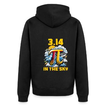 Funny Pi Day 2024 3.14 Pi Symbole numérique Mathématiques - Veste à capuche bio Premium Unisexe - noir - Dos - Nico (187cm)