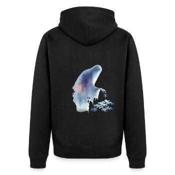 Puzzle Lover Jigzaw Puzzle Brettspiel Puzzler - Unisex Premium Bio Zip Hoodie - Schwarz - Hinten - Nico (187cm)