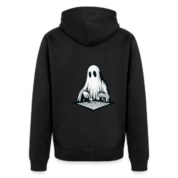 Puzzle Lover Jigzaw Puzzle Brettspiel Puzzler - Unisex Premium Bio Zip Hoodie - Schwarz - Hinten - Nico (187cm)
