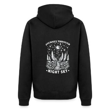 Astrophotographie Astronomie Caméra spatiale - Veste à capuche bio Premium Unisexe - noir - Dos - Nico (187cm)