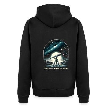 Astrophotographie Astronomie Caméra spatiale - Veste à capuche bio Premium Unisexe - noir - Dos - Nico (187cm)