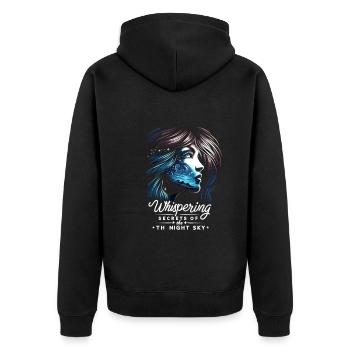 Astrophotographie Astronomie Caméra spatiale - Veste à capuche bio Premium Unisexe - noir - Dos - Nico (187cm)