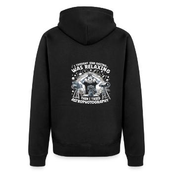 Astrophotographie Astronomie Caméra spatiale - Veste à capuche bio Premium Unisexe - noir - Dos - Nico (187cm)