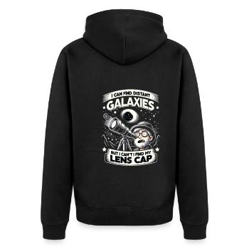 Astrophotographie Astronomie Caméra spatiale - Veste à capuche bio Premium Unisexe - noir - Dos - Nico (187cm)