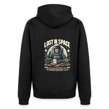 Astrophotographie Astronomie Caméra spatiale - Veste à capuche bio Premium Unisexe - noir - Dos - Nico (187cm)