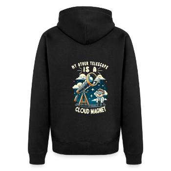 Astrophotographie Astronomie Caméra spatiale - Veste à capuche bio Premium Unisexe - noir - Dos - Nico (187cm)