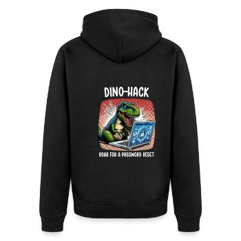Analyste en piratage éthique Cybersécurité éthique - Veste à capuche bio Premium Unisexe - noir - Dos - Nico (187cm)