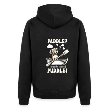 Canotage Papa Capitaine de bateau Ponton Marin Croisière - Veste à capuche bio Premium Unisexe - noir - Dos - Nico (187cm)