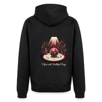 Thérapie par la lumière rouge Thérapie au laser de faible intensité pour le - Veste à capuche bio Premium Unisexe - noir - Dos - Nico (187cm)
