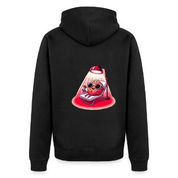 Thérapie par la lumière rouge Thérapie au laser de faible intensité pour le - Veste à capuche bio Premium Unisexe - noir - Dos - Nico (187cm)