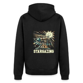 Astrophotographie Astronomie Caméra spatiale - Veste à capuche bio Premium Unisexe - noir - Dos - Nico (187cm)