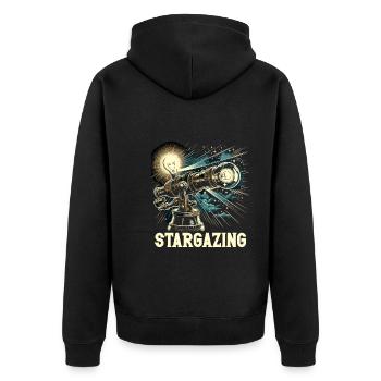 Astrophotographie Astronomie Caméra spatiale - Veste à capuche bio Premium Unisexe - noir - Dos - Nico (187cm)