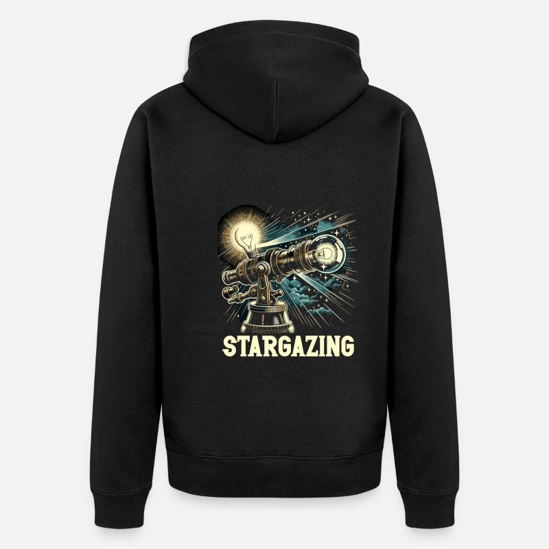 Astrophotographie Astronomie Caméra spatiale - Veste à capuche bio Premium Unisexe - noir