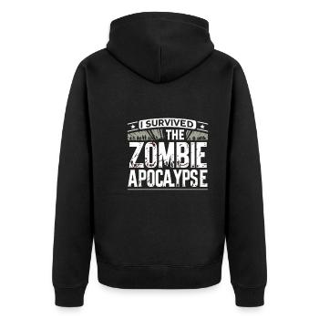 Fan de films d’horreur Zombie Horror Classic - Veste à capuche bio Premium Unisexe - noir - Dos - Nico (187cm)