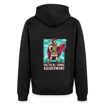 Jules César Histoire romaine Empire romain - Veste à capuche bio Premium Unisexe - noir - Dos - Nico (187cm)