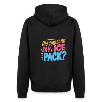 School Nurse Nursing Clinic Medical Stuff - Unisex Premium Organic Zip Hoodie - black - Back - Nico (187cm)