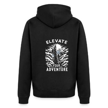 Escalade, Aventure en plein air, Escalade de bloc - Veste à capuche bio Premium Unisexe - noir - Dos - Nico (187cm)
