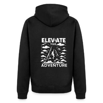 Escalade, Aventure en plein air, Escalade de bloc - Veste à capuche bio Premium Unisexe - noir - Dos - Nico (187cm)