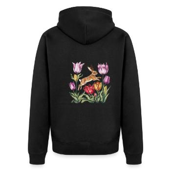 Ostara Eostre Equinox Witch Pagan Goddess Rituals - Unisex Premium Organic Zip Hoodie - black - Back - Nico (187cm)