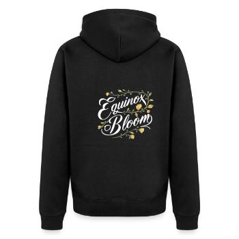 Ostara Eostre Equinox Witch Pagan Goddess Rituals - Unisex Premium Organic Zip Hoodie - black - Back - Nico (187cm)