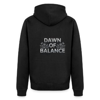 Ostara Eostre Equinox Witch Pagan Goddess Rituals - Unisex Premium Organic Zip Hoodie - black - Back - Nico (187cm)