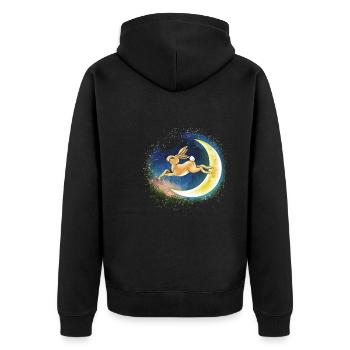 Ostara Eostre Equinox Witch Pagan Goddess Rituals - Unisex Premium Organic Zip Hoodie - black - Back - Nico (187cm)