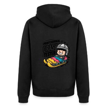 Luge Neige Luge Sport d’hiver Winter Outdood - Veste à capuche bio Premium Unisexe - noir - Dos - Nico (187cm)